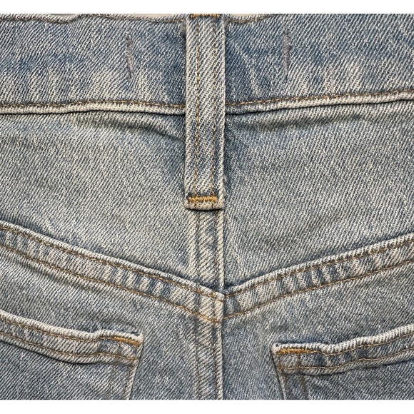 Madewell High-Rise Denim Shorts Women's 26 Distressed w/5 Pockets Button/ZipUp - Picture 7 of 10